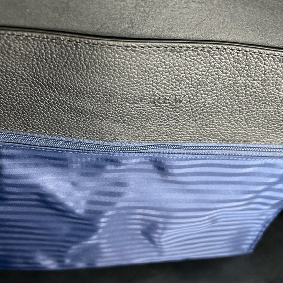 J Crew Pebbled Leather Large Carryall Tote- Black - Picture 8 of 8